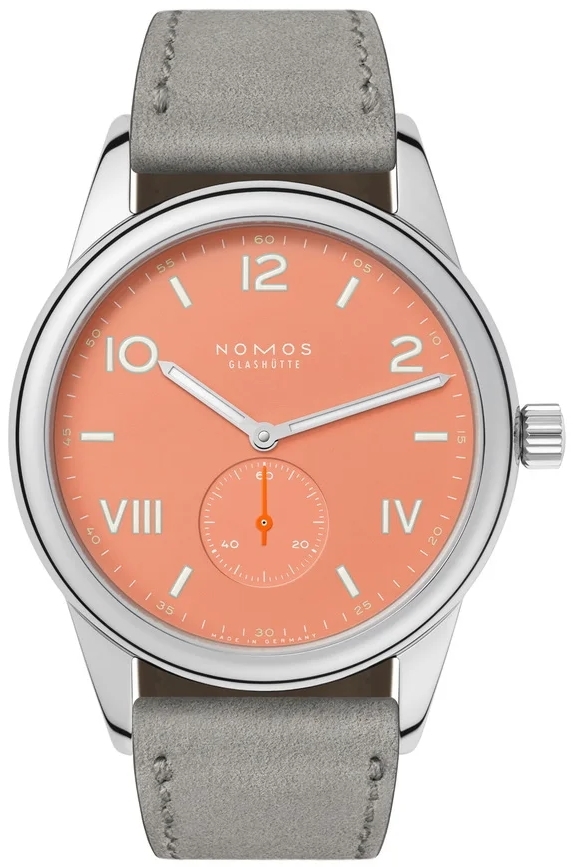 Nomos Glashütte Herreklokke N-725.GB Club Campus Orange/Lær Ø38.5