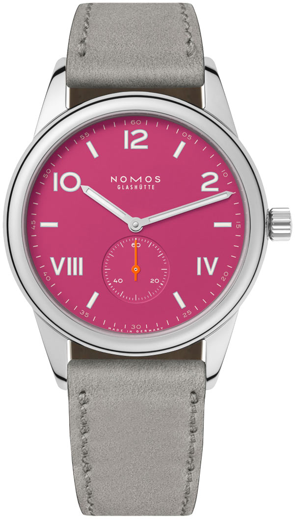 Nomos Glashütte N-728 Club Rosa/Lær Ø36 mm