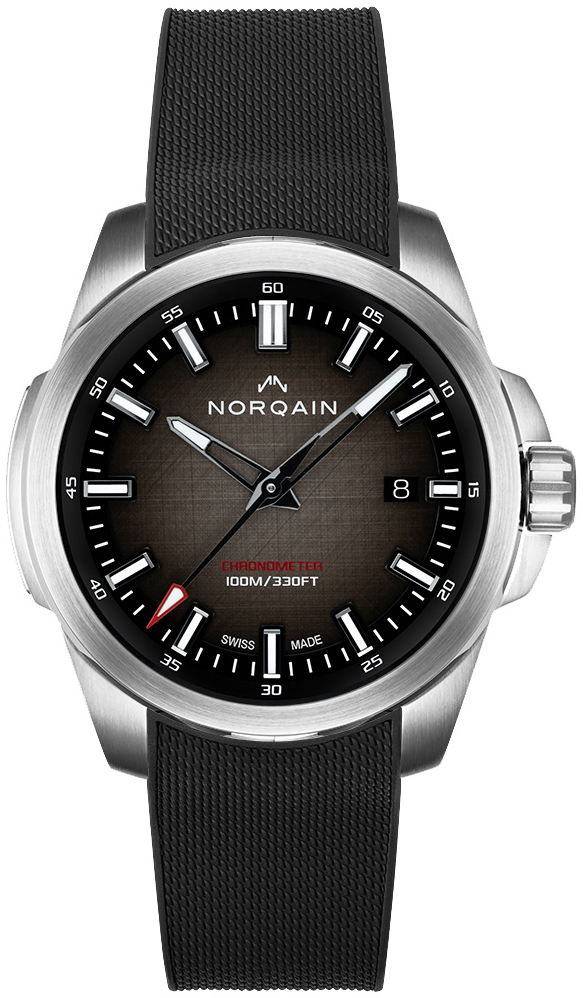 Norqain Herreklokke N3008S03A/NS301/320BR.18S Independence Brun/Gummi