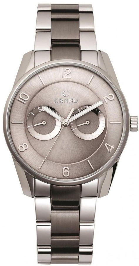 Obaku Herreklokke V171GMCJSJ Flint Grå/Stål Ø40 mm