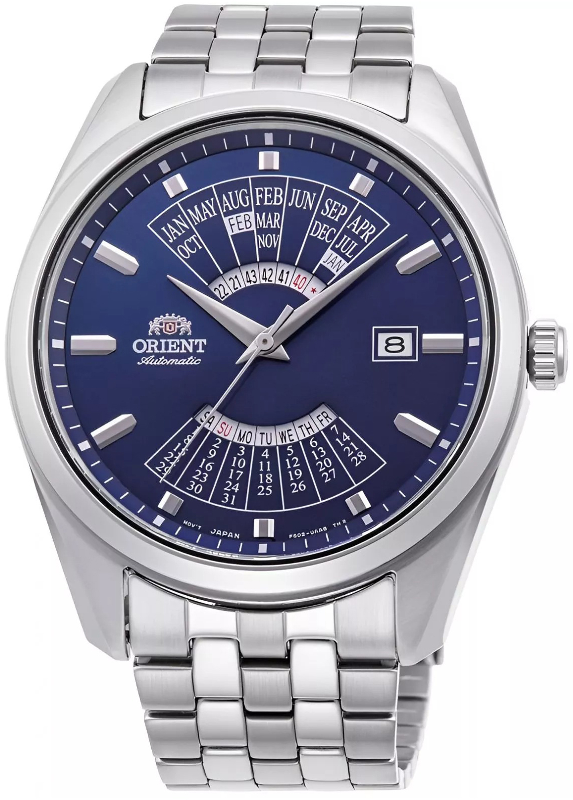 Orient Herreklokke RA-BA0003L30B Contemporary Blå/Stål Ø44 mm