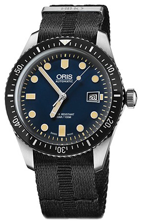 Oris Diving Herreklokke 01 733 7720 4055-07 5 21 26FC Blå/Stål Ø42