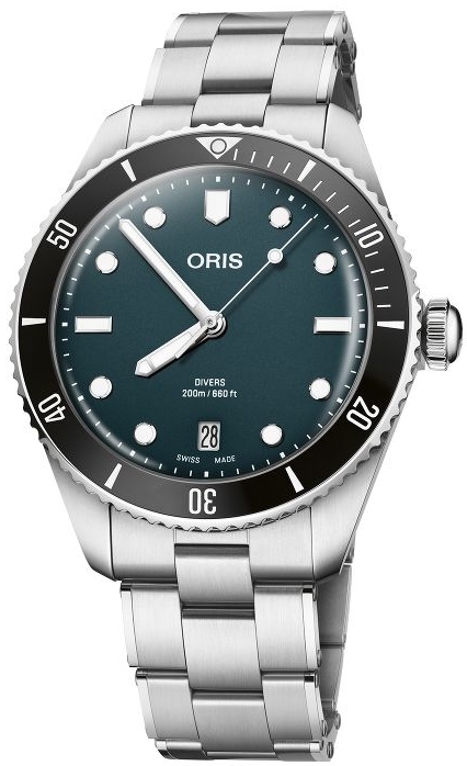 Oris 01 733 7795 4055-Set Divers Blå/Stål Ø39 mm