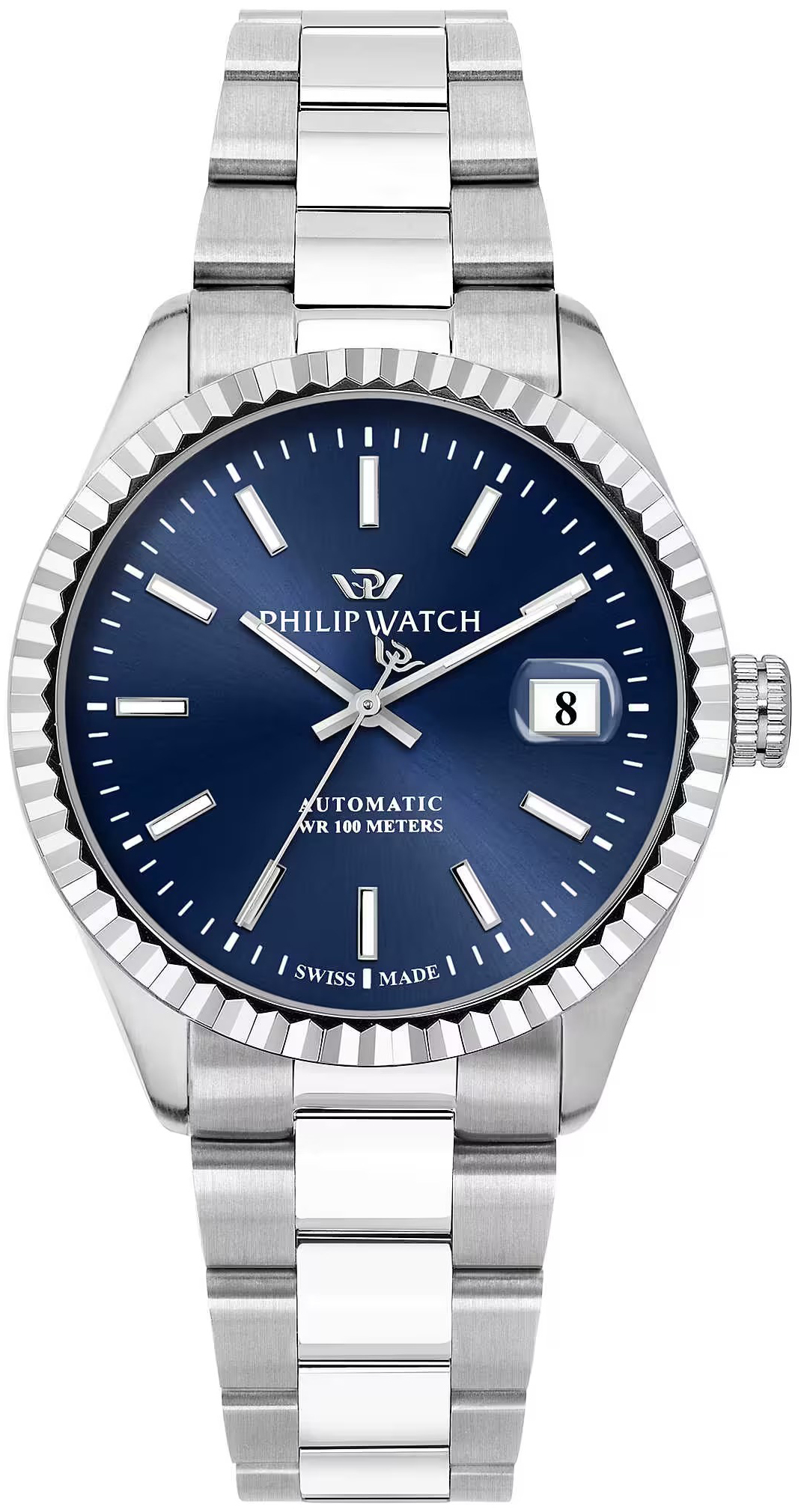 Philip Watch Herreklokke R8223597030 Roma Blå/Stål Ø39 mm