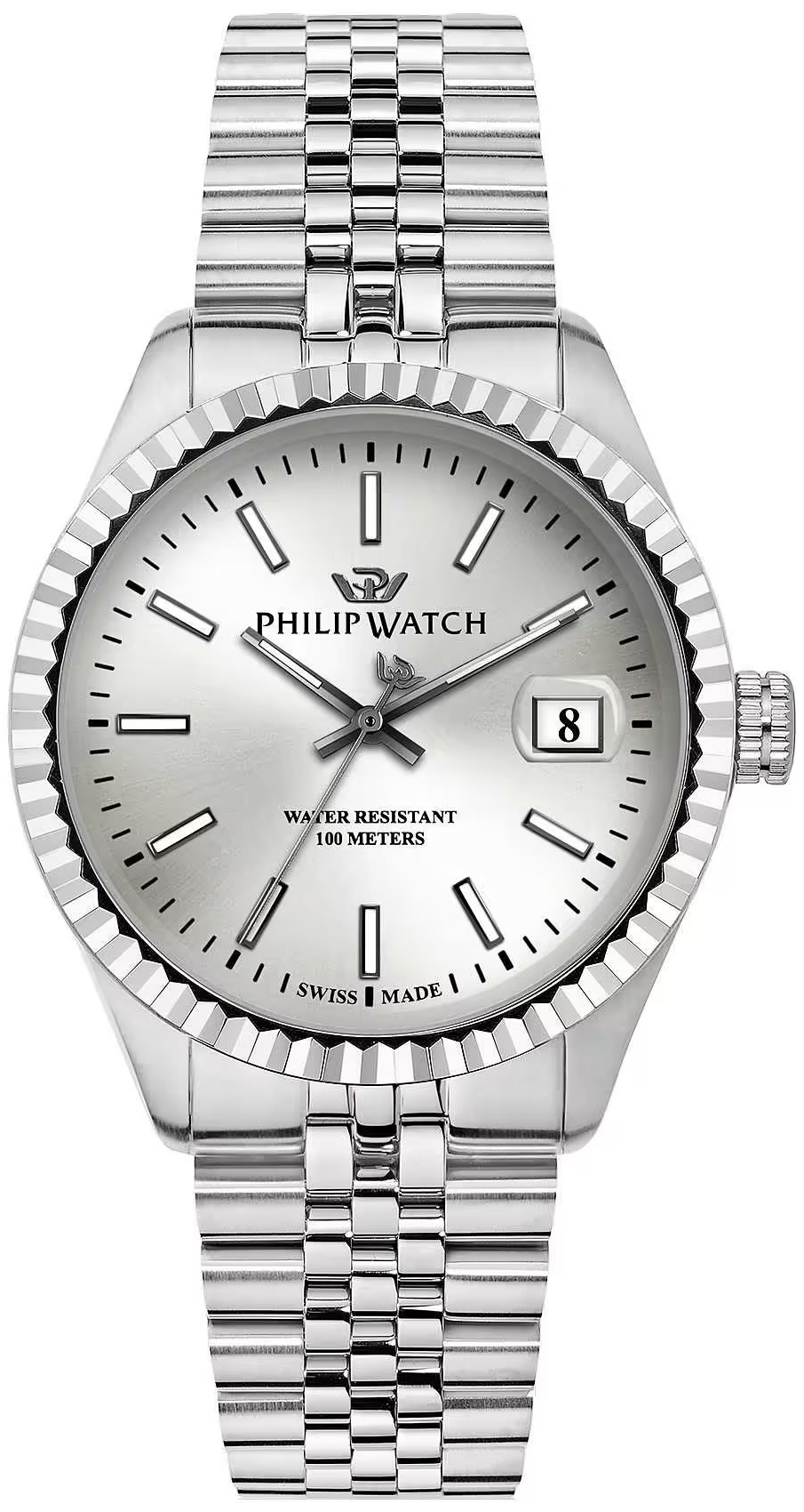 Philip Watch Herreklokke R8253597083 Caribe Sølvfarget/Stål Ø41 mm