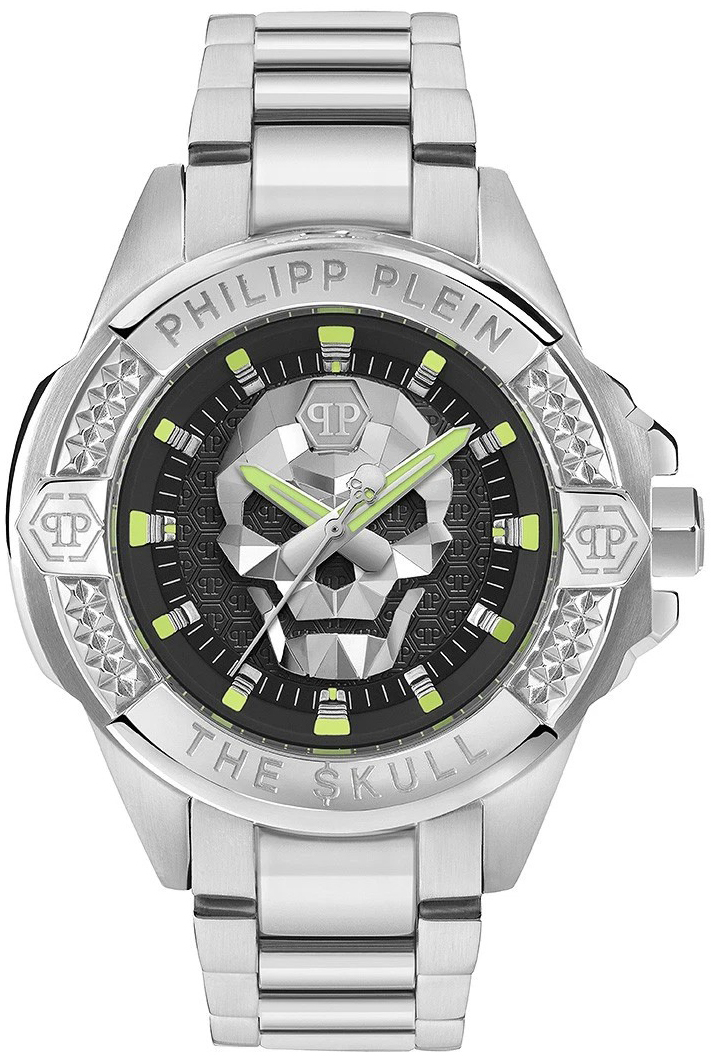 Philipp Plein Herreklokke PWAAA2725 The Skull Sort/Stål Ø44 mm
