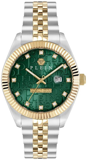 Philipp Plein Herreklokke PWMFA0325 Superlatives Grønn/Gulltonet