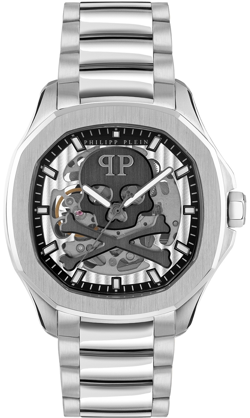 Philipp Plein Herreklokke PWRAA0223 High-Conic Sølvfarget/Stål Ø42