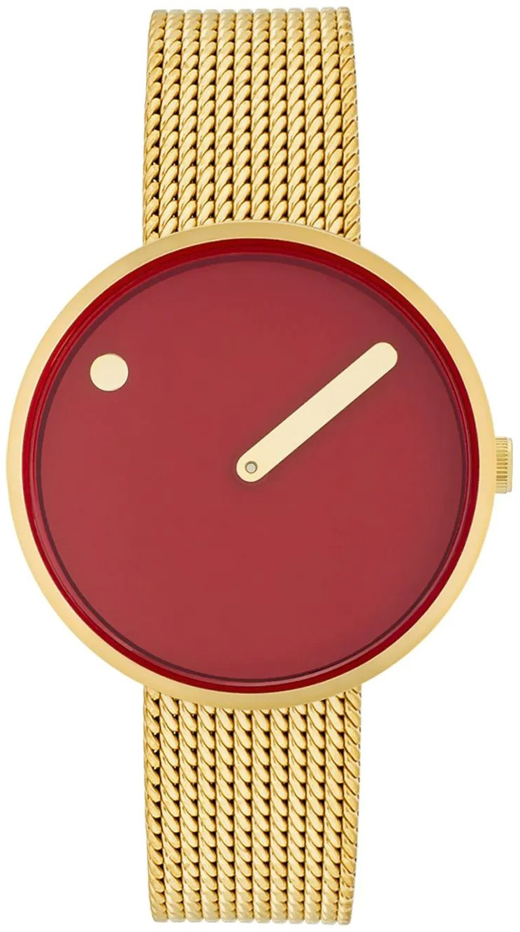 PICTO 34097-0914G Rød/Gulltonet stål Ø34 mm
