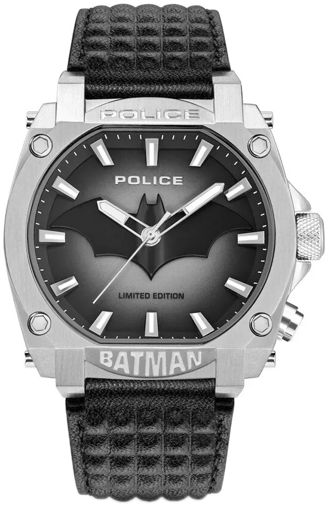 Police Herreklokke PEWGD0022603 Batman Grå/Lær Ø45 mm