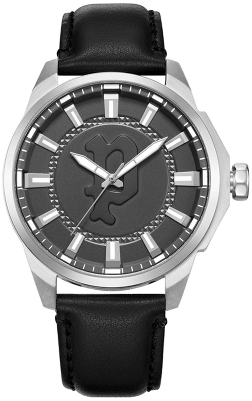 Police Herreklokke PEWJA2204305 Kaweka Grå/Lær Ø46 mm