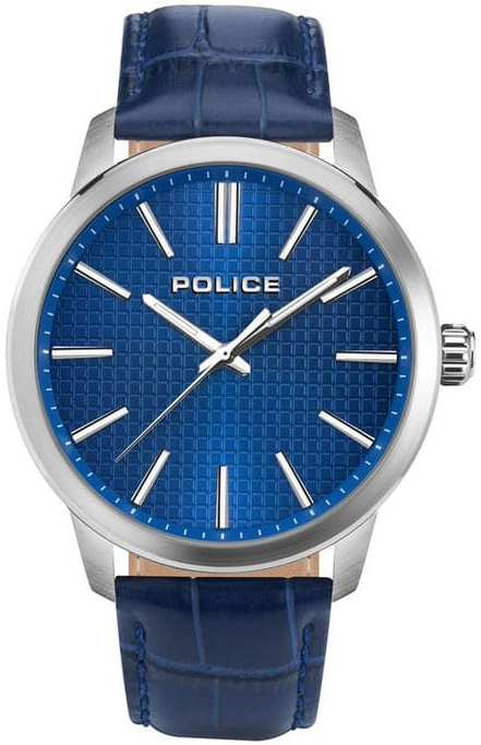 Police Herreklokke PEWJA2207703 Raho Blå/Lær Ø44 mm
