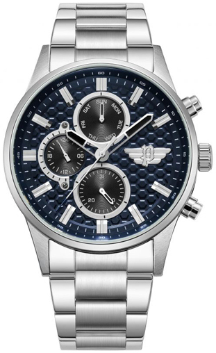 Police Herreklokke PEWJK2229405 Classic Blå/Stål Ø45 mm
