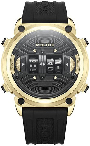 Police Herreklokke PEWJP2228501 Classic Gummi Ø50 mm