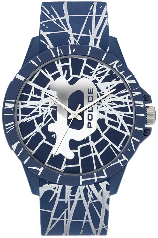 Police Herreklokke PEWUM2119561 Classic Blå/Plast Ø40 mm