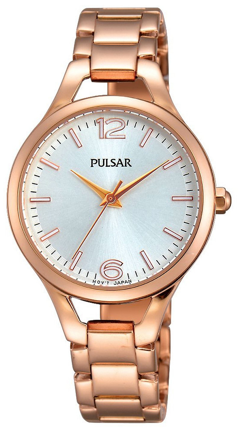 Pulsar Dress Dameklokke PH8190X1 Sølvfarget/Rose-gulltonet stål - Pulsar