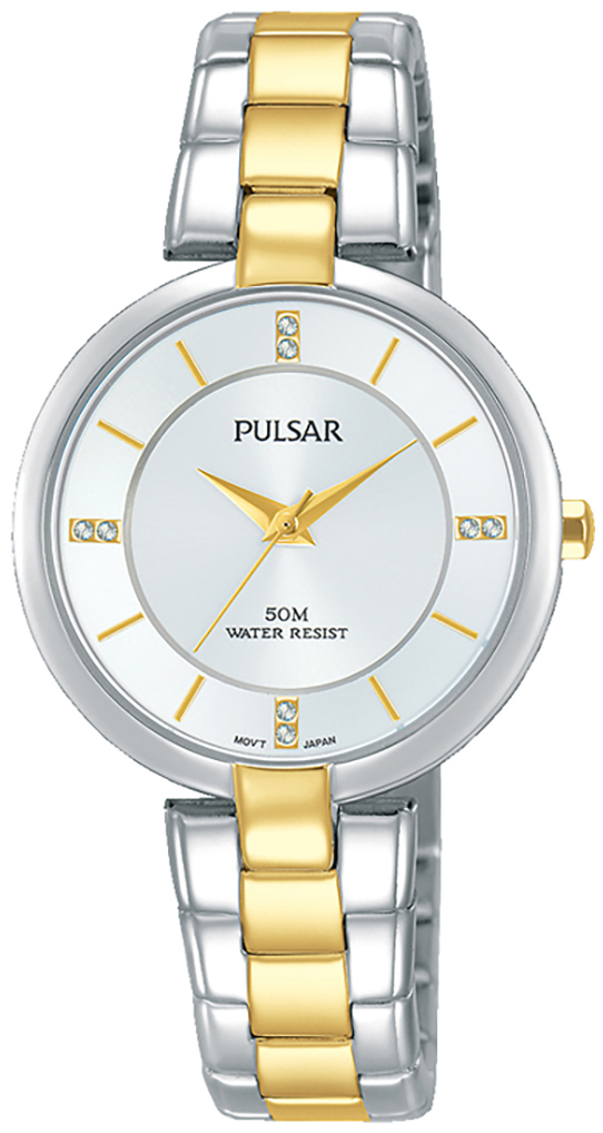 Pulsar Attitude Dameklokke PH8314X1 Sølvfarget/Gulltonet stål Ø30 - Pulsar