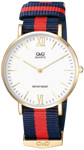 Q&Q Herreklokke Q974J131Y Classic Hvit/Tekstil Ø39 mm