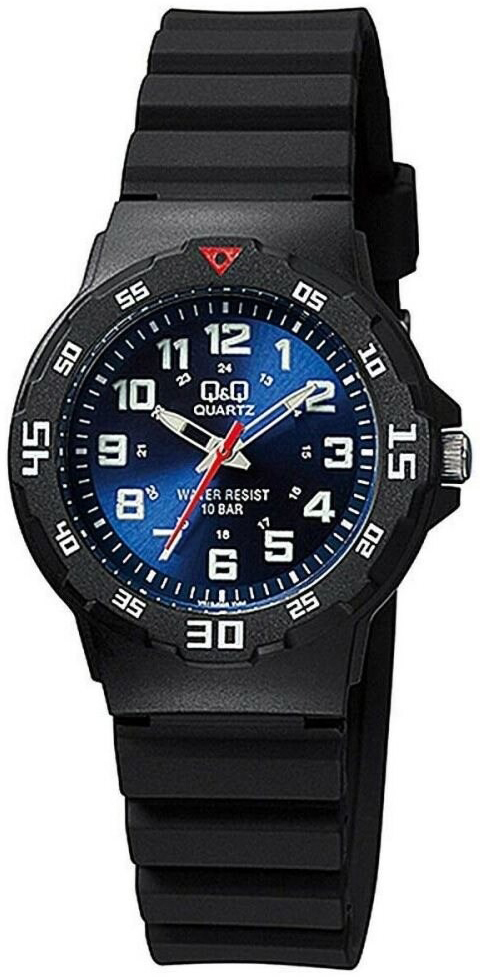 Q&Q VR19J005Y Classic Sort/Gummi Ø38 mm