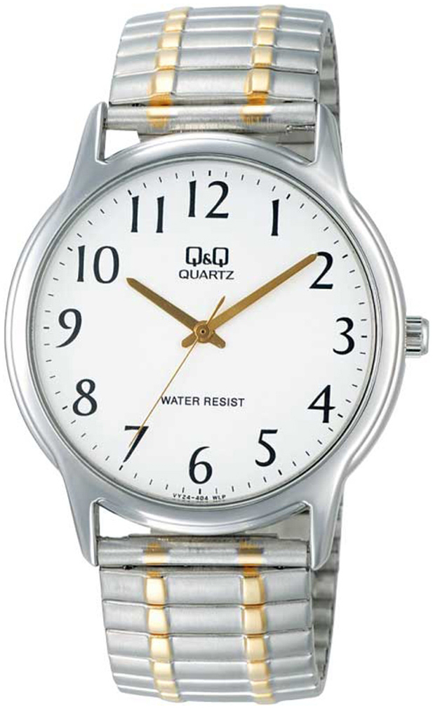 Q&Q Herreklokke VY24J404Y Classic Hvit/Stål Ø38 mm