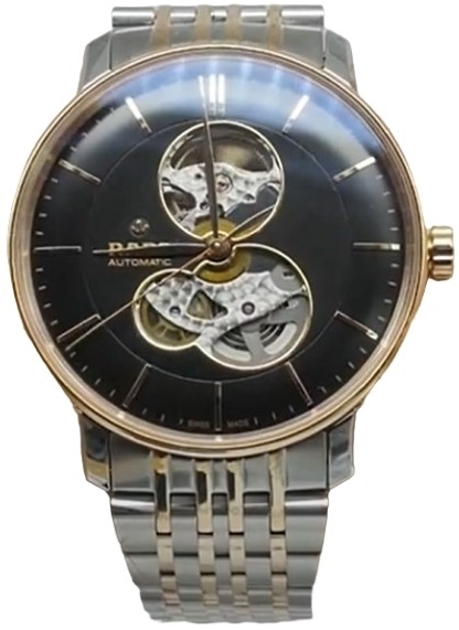 Rado Herreklokke R22894163 Coupole Sort/Rose-gulltonet stål Ø41 mm