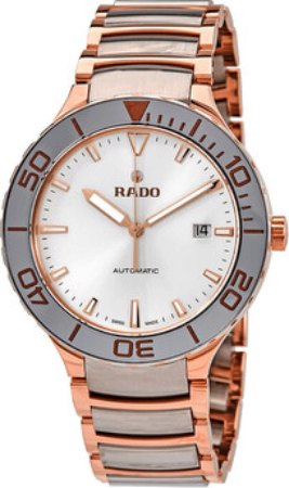 Rado Centrix Herreklokke R30001103 Sølvfarget/Rose-gulltonet stål - Rado