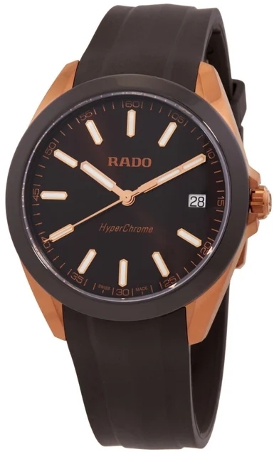 Rado Herreklokke R32281309 HyperChrome Brun/Gummi Ø41.5 mm