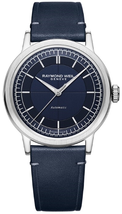 Raymond Weil Herreklokke 2925-STC-50001 Millesime Blå/Lær Ø39.5 mm