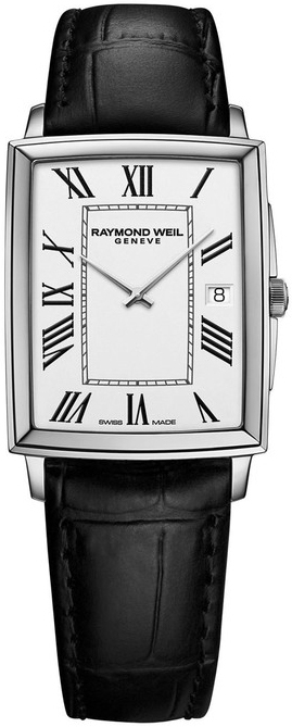 Raymond Weil Herreklokke 5425-STC-00300 Toccata Hvit/Lær