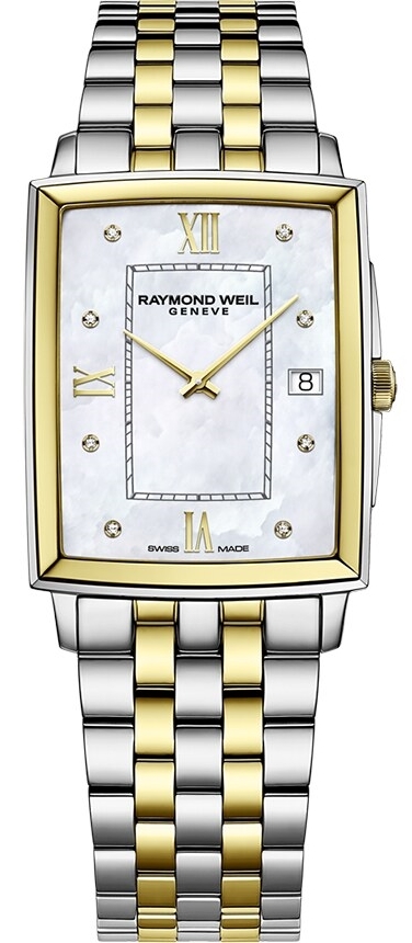 Raymond Weil Herreklokke 5425-STP-00995 Toccata Hvit/Gulltonet stål
