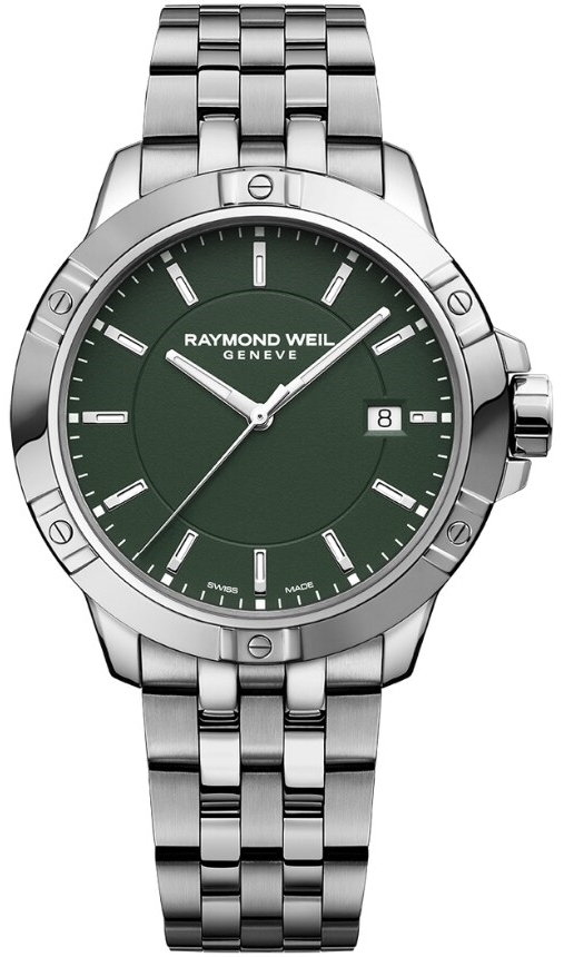 Raymond Weil Herreklokke 8160-ST-52041 Tango Grønn/Stål Ø41 mm