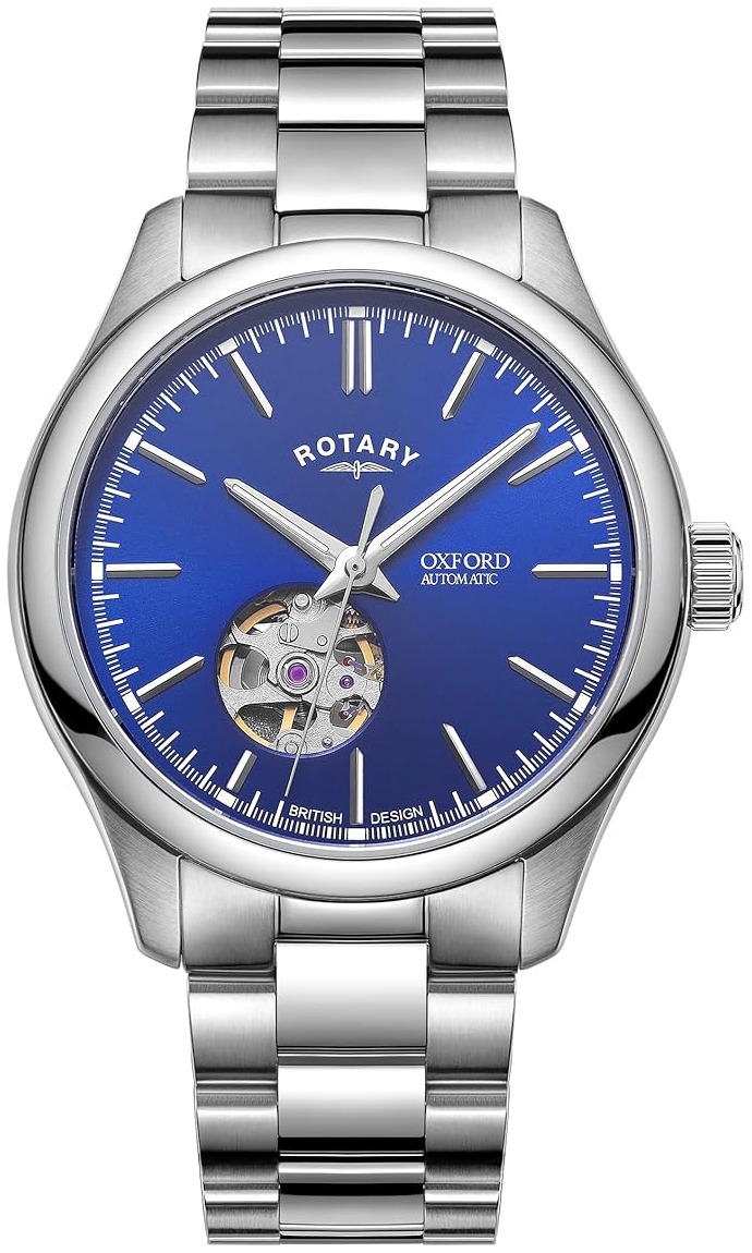 Rotary Herreklokke GB05095/05 Oxford Blå/Stål Ø40 mm