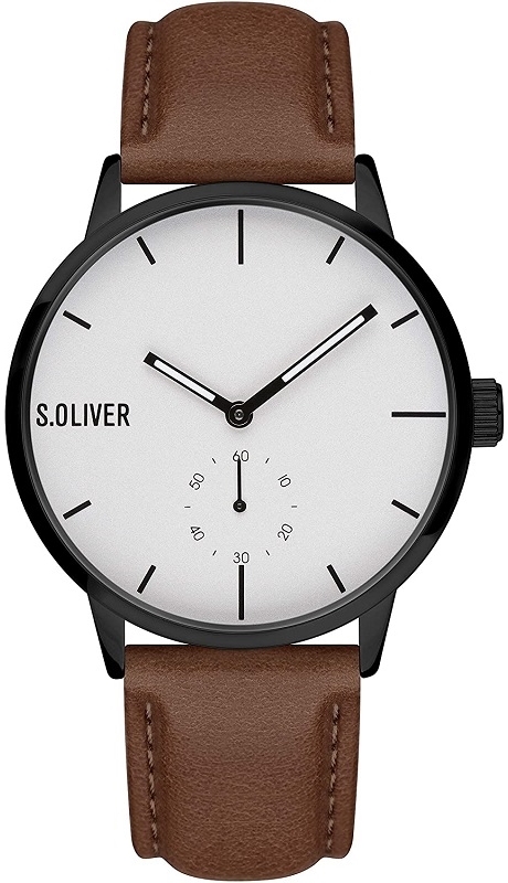 s.Oliver Herreklokke SO-4179-LQ S.Oliver Classic Sølvfarget/Lær