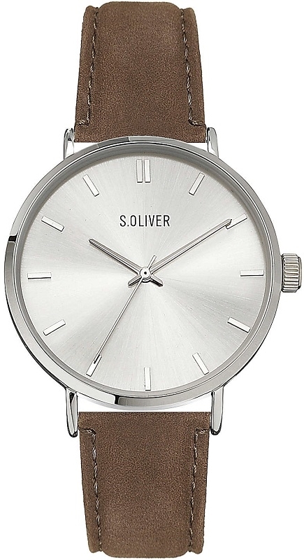 s.Oliver Herreklokke SO-4226-LQ S.Oliver Classic Sølvfarget/Lær