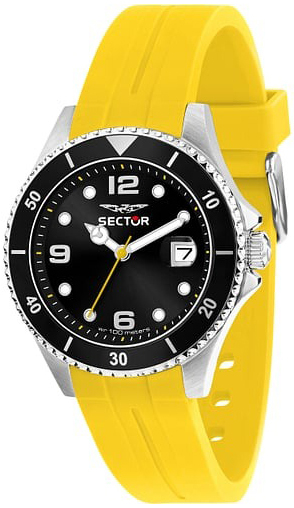 Sector 230 Herreklokke R3251161058 Sort/Gummi Ø39 mm