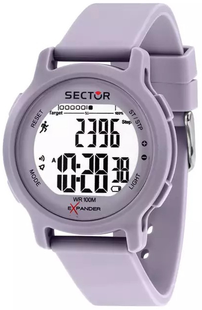 Sector Herreklokke R3251191501 Ex-27 LCD/Gummi Ø43 mm