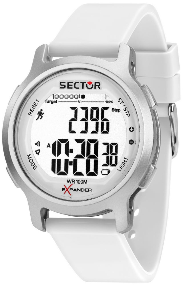 Sector Herreklokke R3251191502 Ex-27 LCD/Gummi Ø43 mm