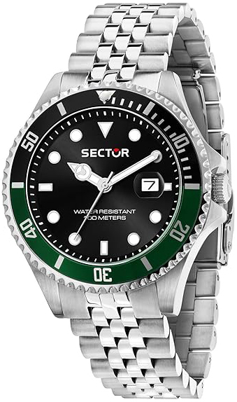 Sector 230 Herreklokke R3253161052 Sort/Stål Ø43 mm