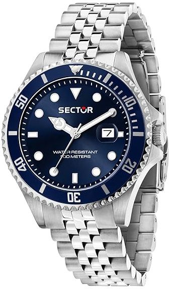 Sector 230 Herreklokke R3253161053 Blå/Stål Ø43 mm