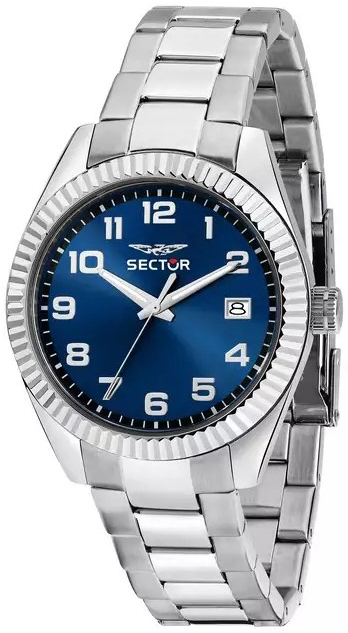 Sector 240 Herreklokke R3253240019 Blå/Stål Ø39 mm