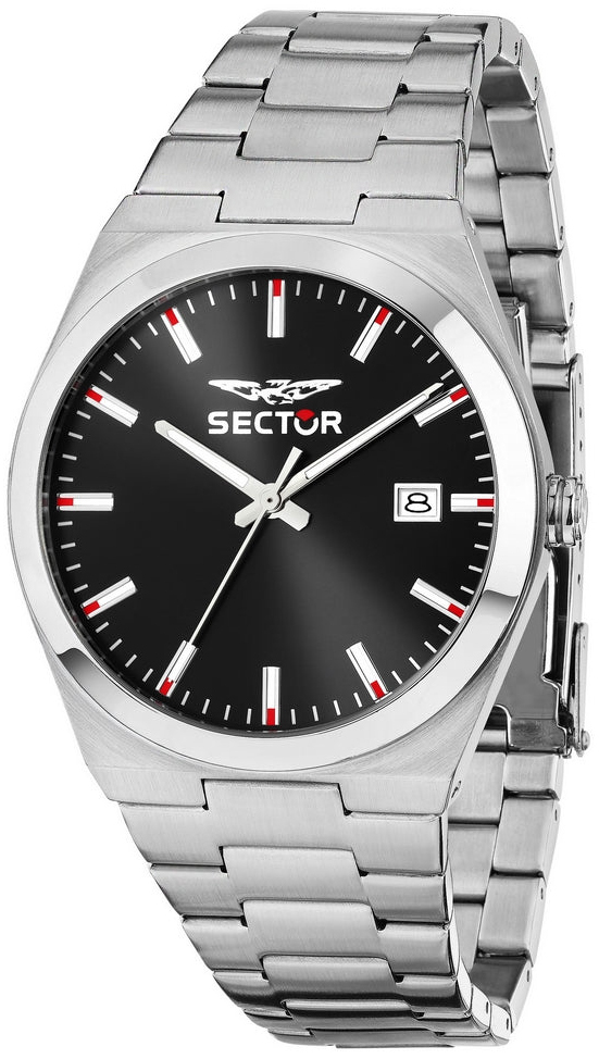 Sector Herreklokke R3253301001 C-300 Sort/Stål Ø40 mm