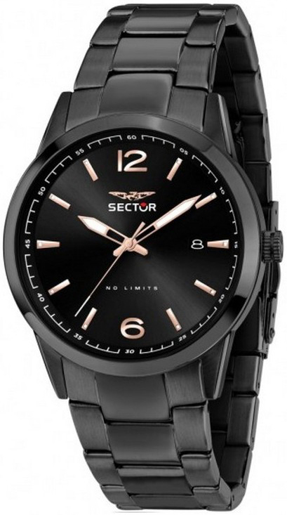 Sector 660 Herreklokke R3253517027 Sort/Stål Ø41 mm