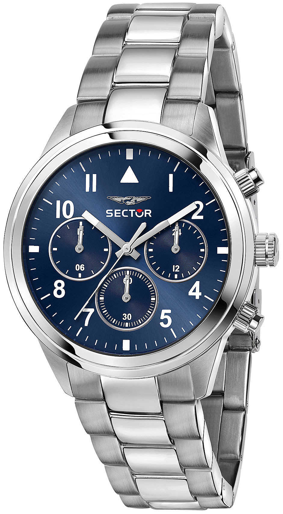 Sector 670 Herreklokke R3253540012 Blå/Stål Ø40 mm