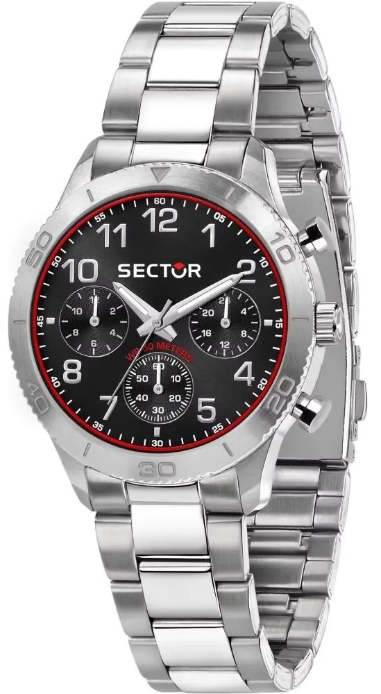 Sector 270 Herreklokke R3253578017 Sort/Stål Ø37 mm