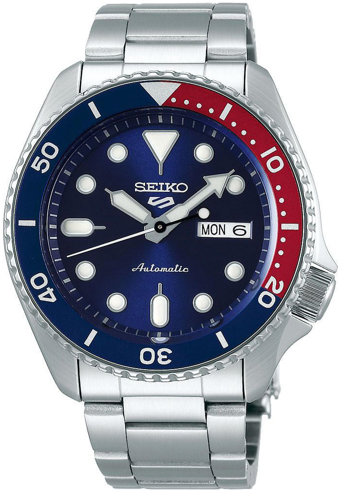 Seiko 5 Sports Herreklokke SRPD53K1 Blå/Stål Ø43 mm