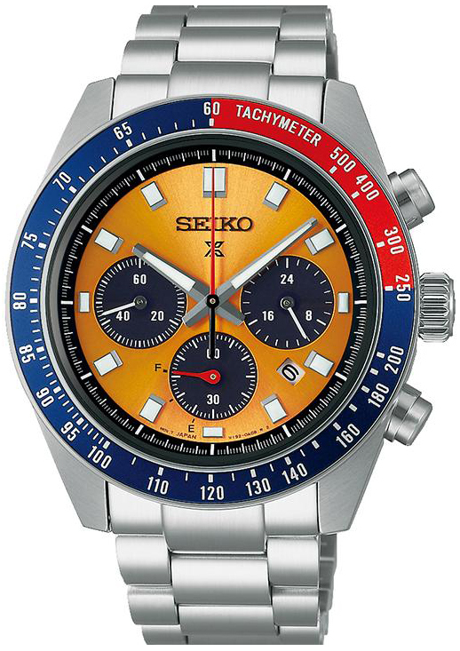 Seiko Herreklokke SSC947P1 Prospex Orange/Stål Ø41.4 mm
