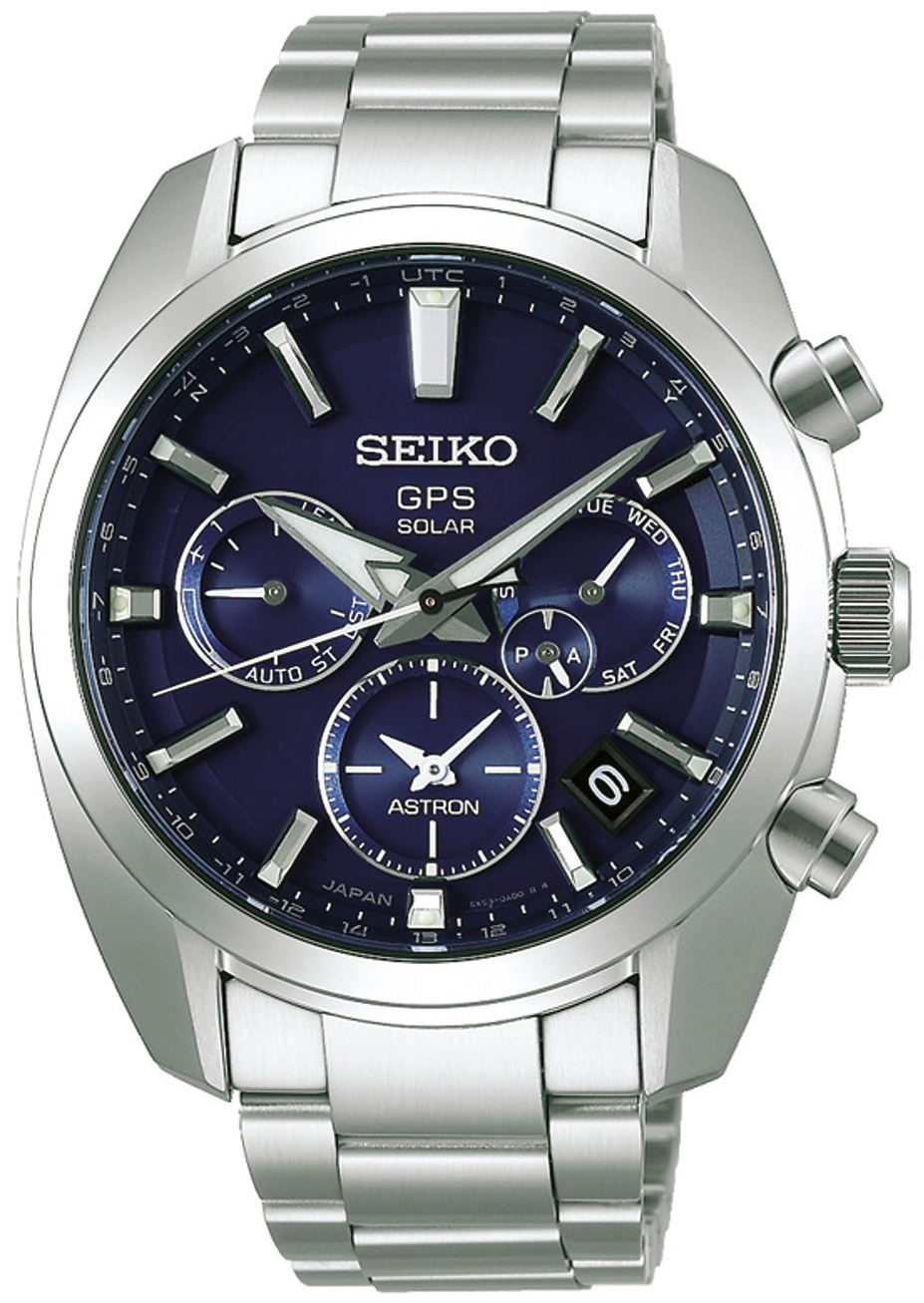 Seiko Herreklokke SSH019J1 Astron Blå/Stål Ø42.7 mm