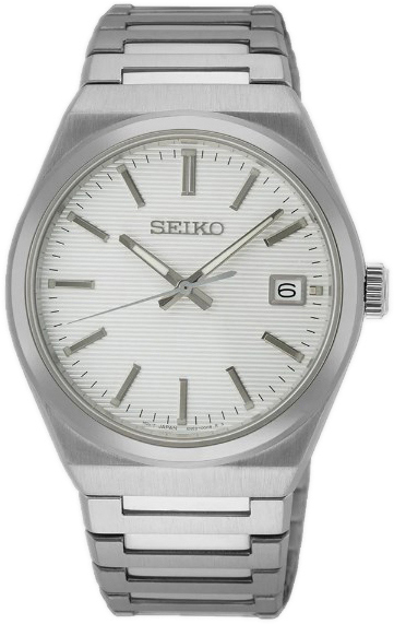 Seiko Herreklokke SUR553P1 Dress Sølvfarget/Stål Ø38.9 mm