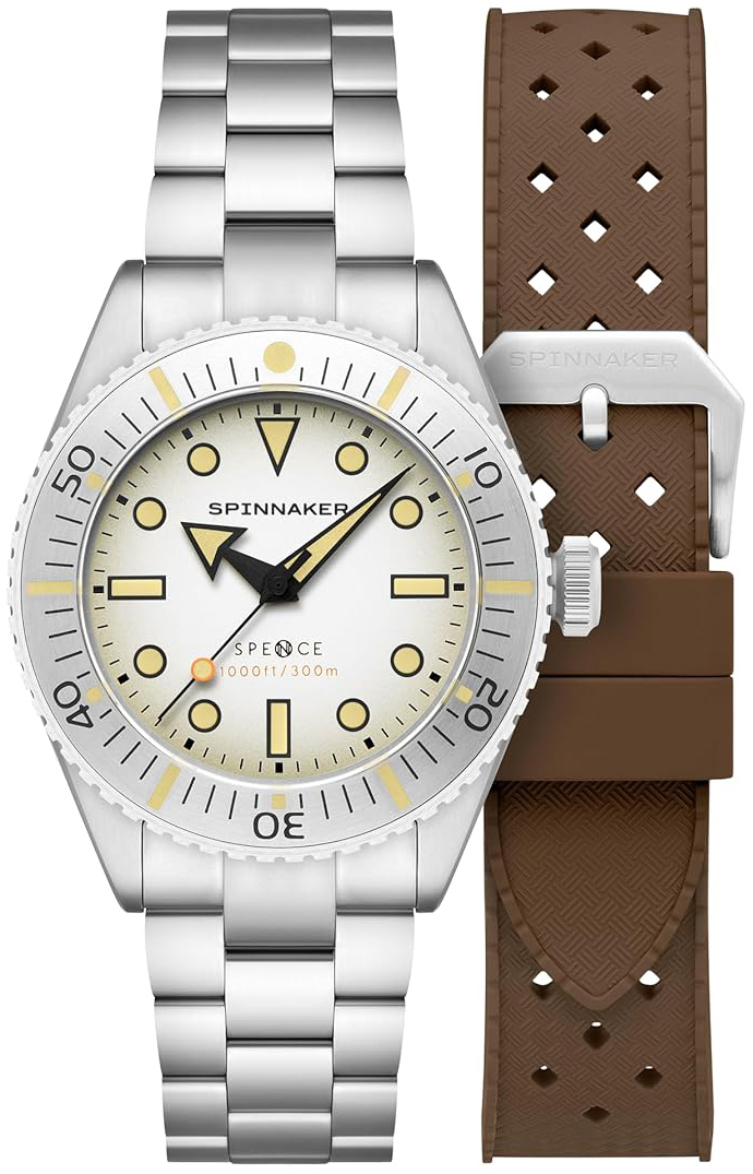 Spinnaker Herreklokke SP-5097-66 Spence Sølvfarget/Stål Ø40 mm