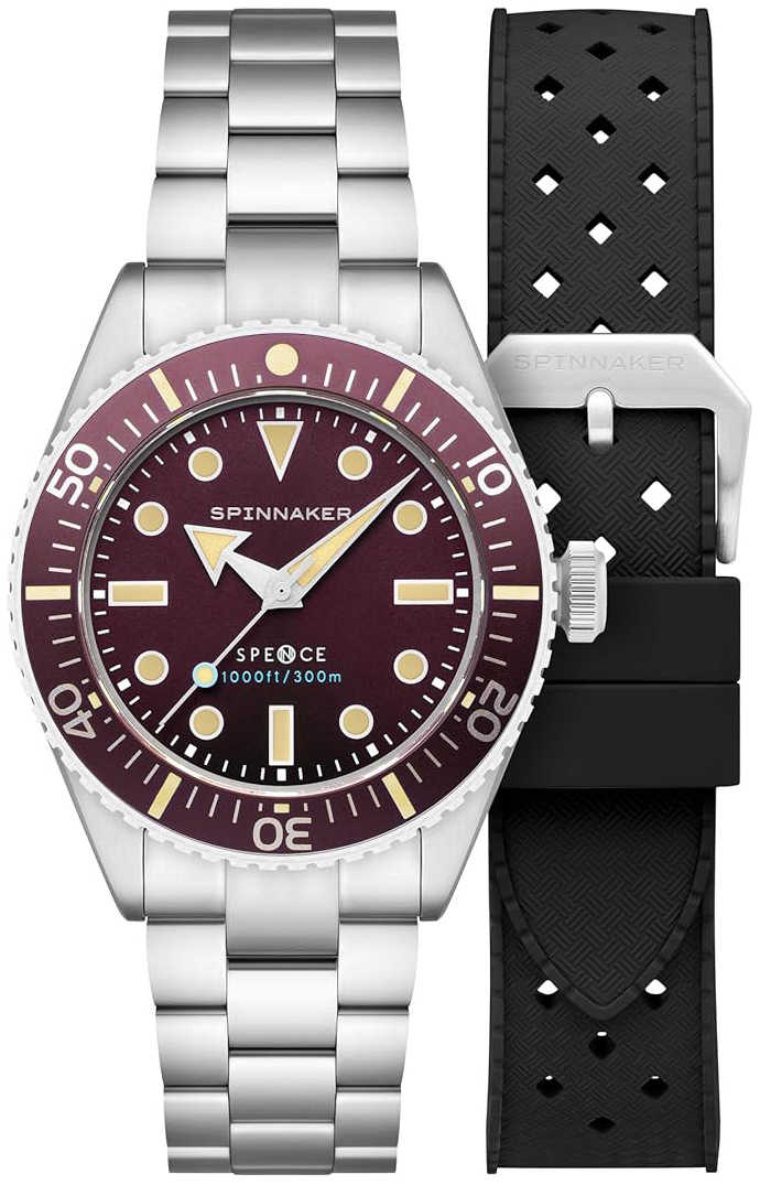 Spinnaker Herreklokke SP-5097-99 Spence Rød/Stål Ø40 mm